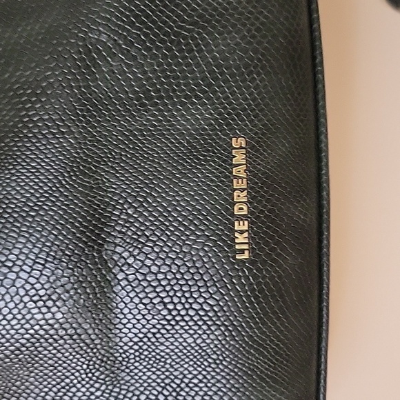 Like DREAMS Forest Green Woven Basketweave Satchel Shoulder Bag - Picture 5 of 10